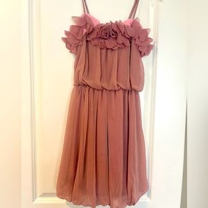 Barbie dusty pink romantic dress size small good condition needs minor seam fix